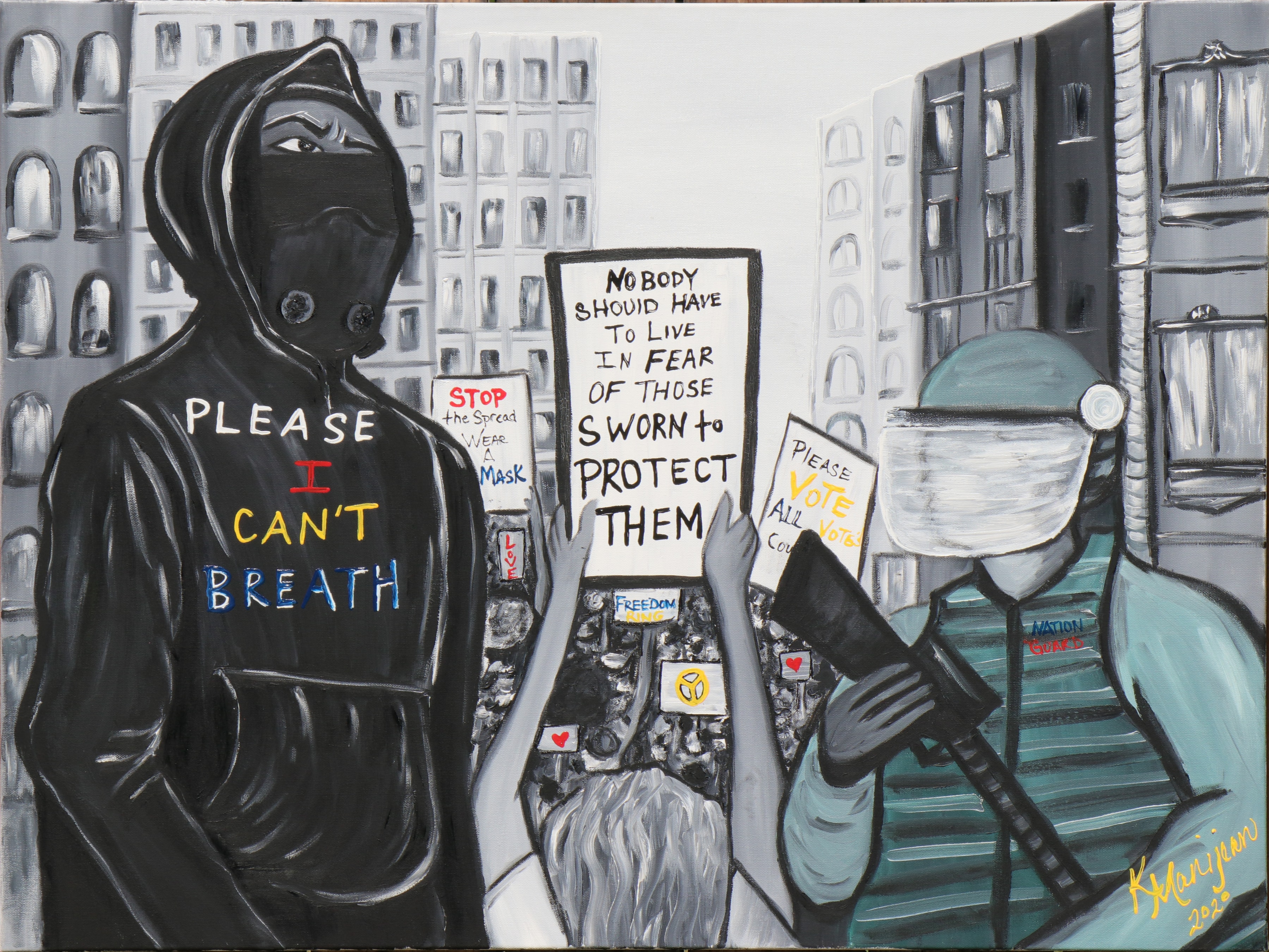 Can't Breathe — State of the World series by Manijean