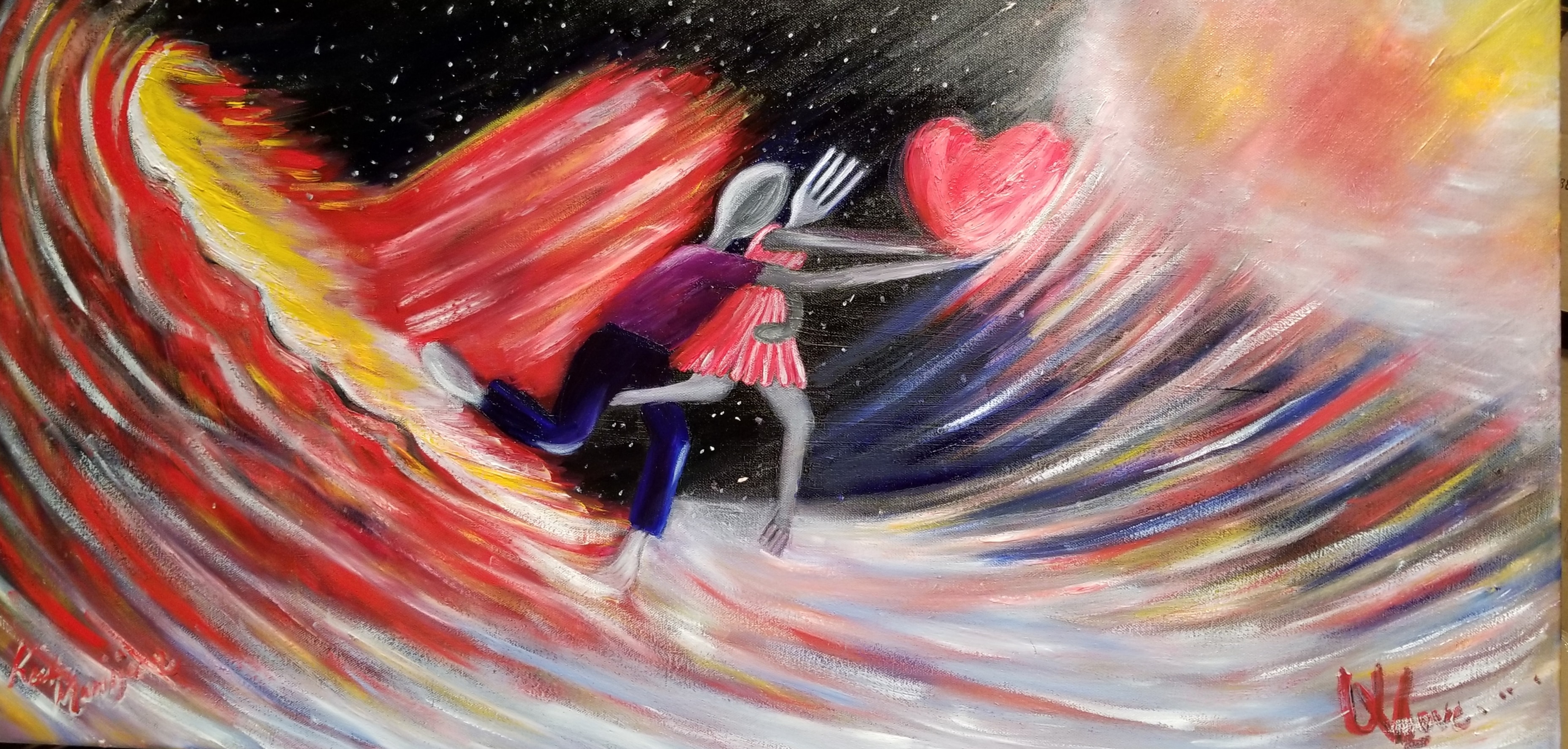 Universal Love — original painting by Manijean