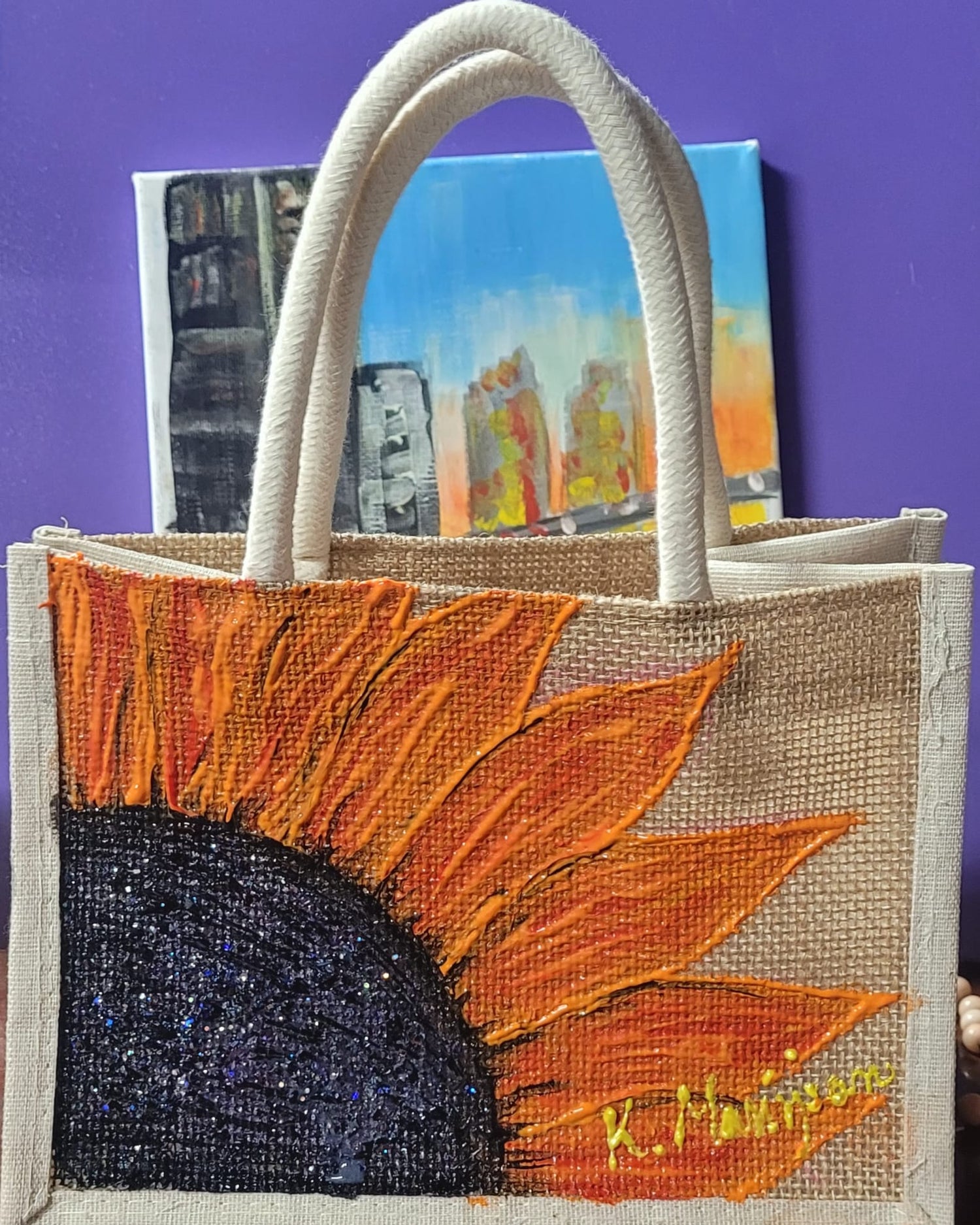 ART BUBS hand painted totes