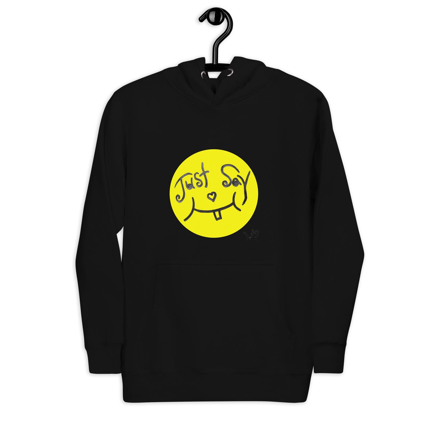 Solid Face Just Say Hi! Unisex Hoodie