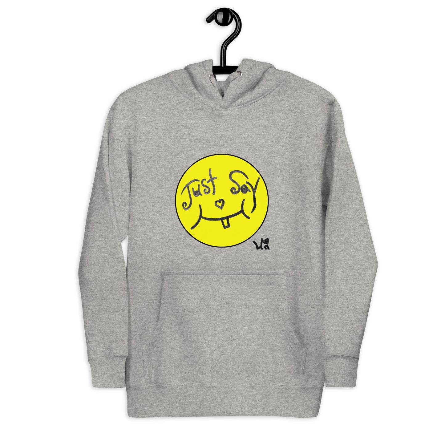 Solid Face Just Say Hi! Unisex Hoodie